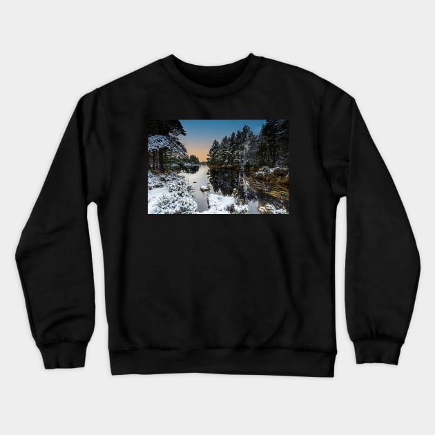 Winter in The Cairngorms Crewneck Sweatshirt by Reg-K-Atkinson